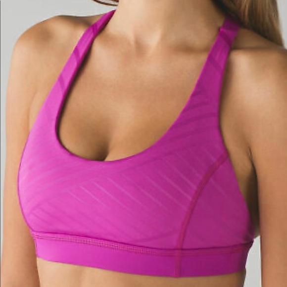 Lululemon Women’s Sport Bra Purple Size 4 Yoga Athletic